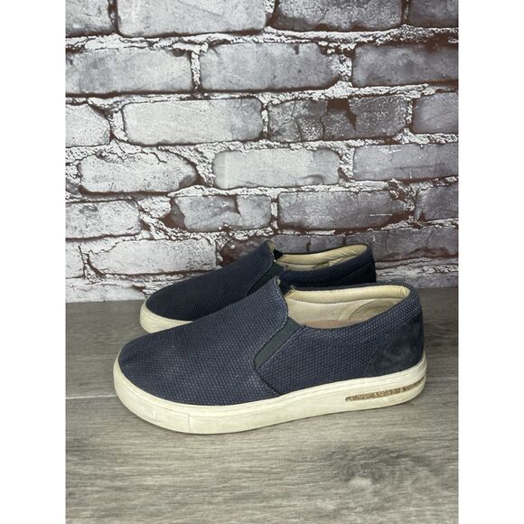 Birkenstock Oswego Midnight Blue Canvas Suede Slip On Shoes Women Sz 38EU/7.5M - Picture 9 of 16